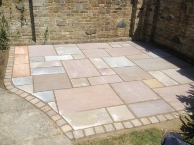 Patio paving in Fetcham
